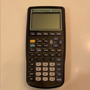 Texas Instruments TI-83 Plus Graphing Calculator - Black and Gray